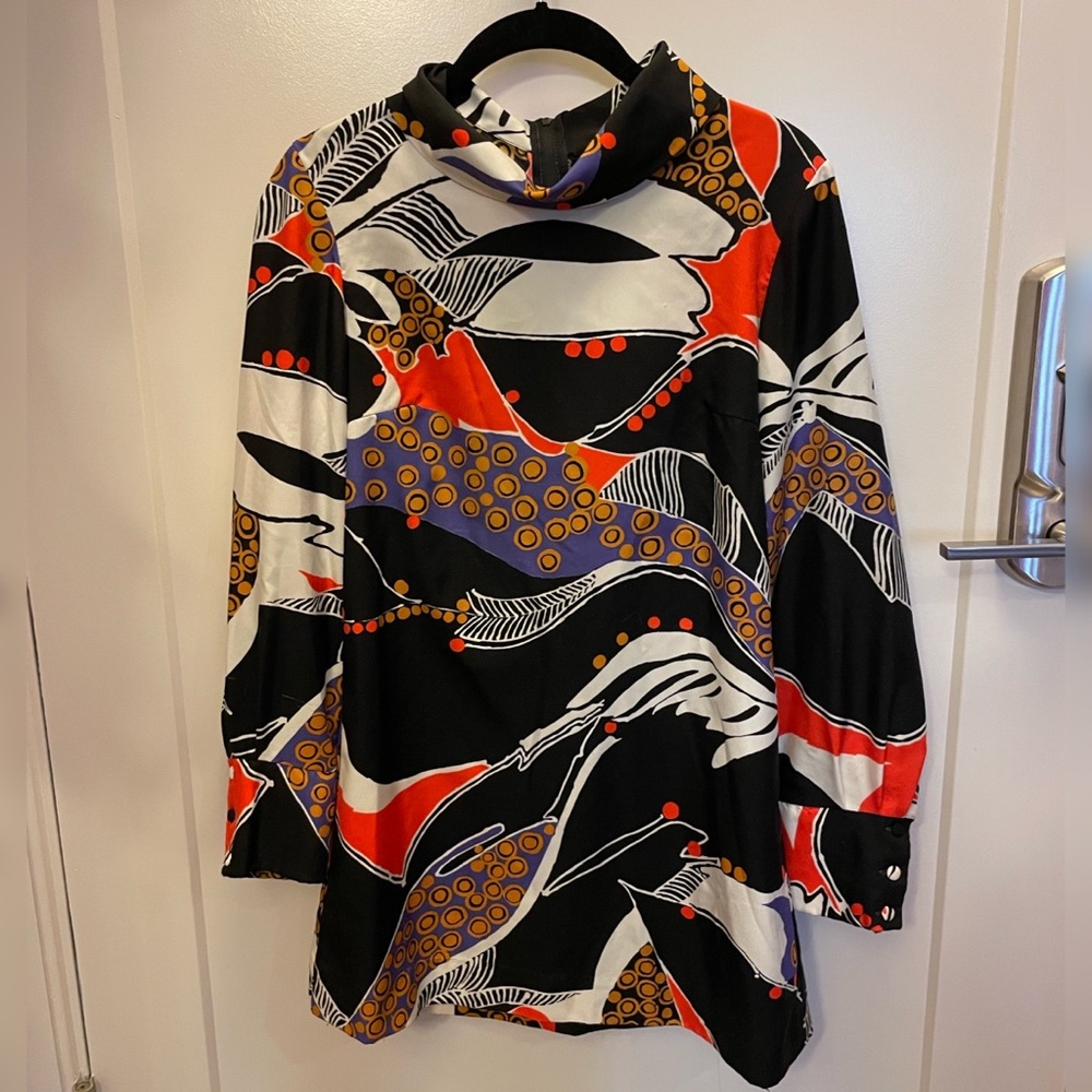 Vintage 60s mini dress tunic. Size small